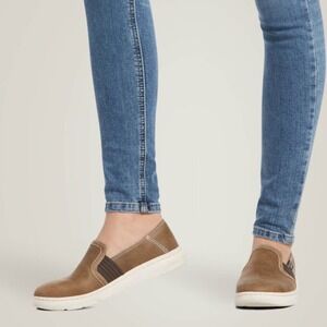 Ariat Ryder Women's Slip On Shoes Brown Casual suede Comfort Loafers NWOT SZ 7